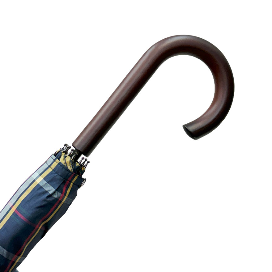 Herren Stockschirm Karo mit Futteral Ø 105cm
