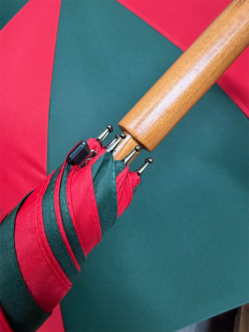 Stockschirm rot - grün