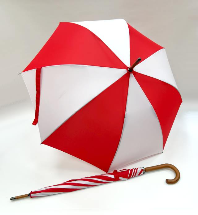Stockschirm "rot - weiss"