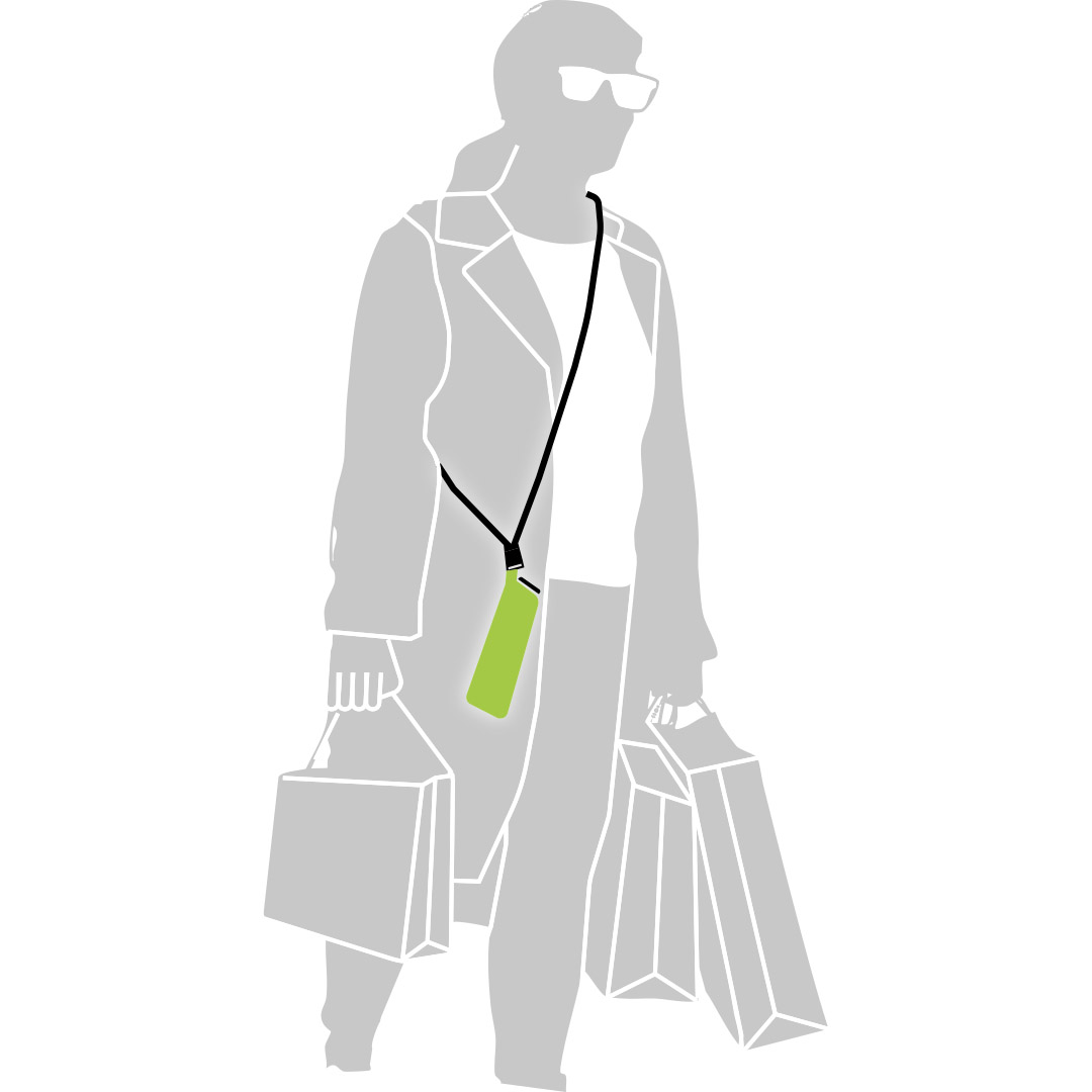 Taschenschirm Hands free