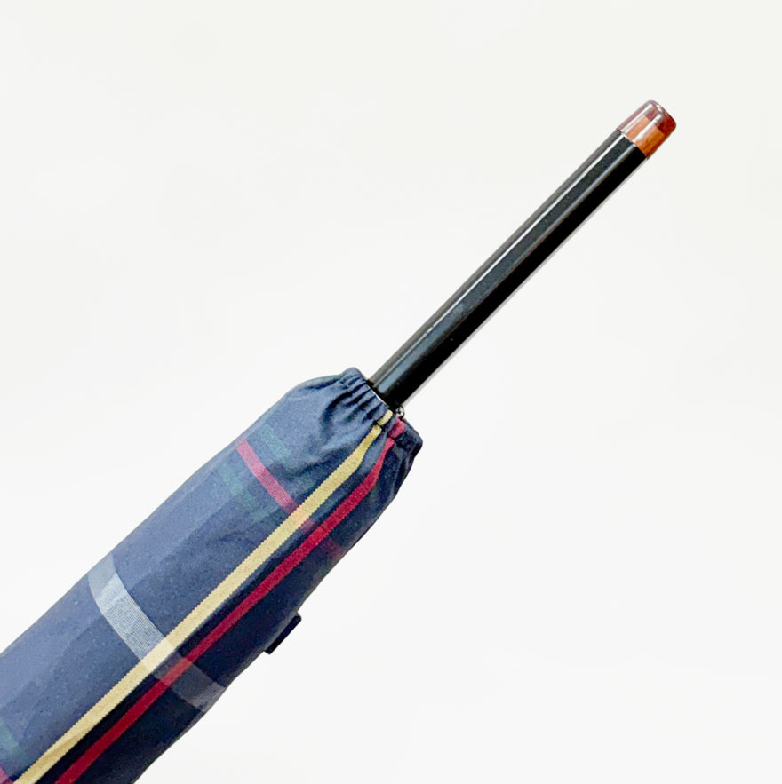 Herren Stockschirm Karo mit Futteral Ø 105cm