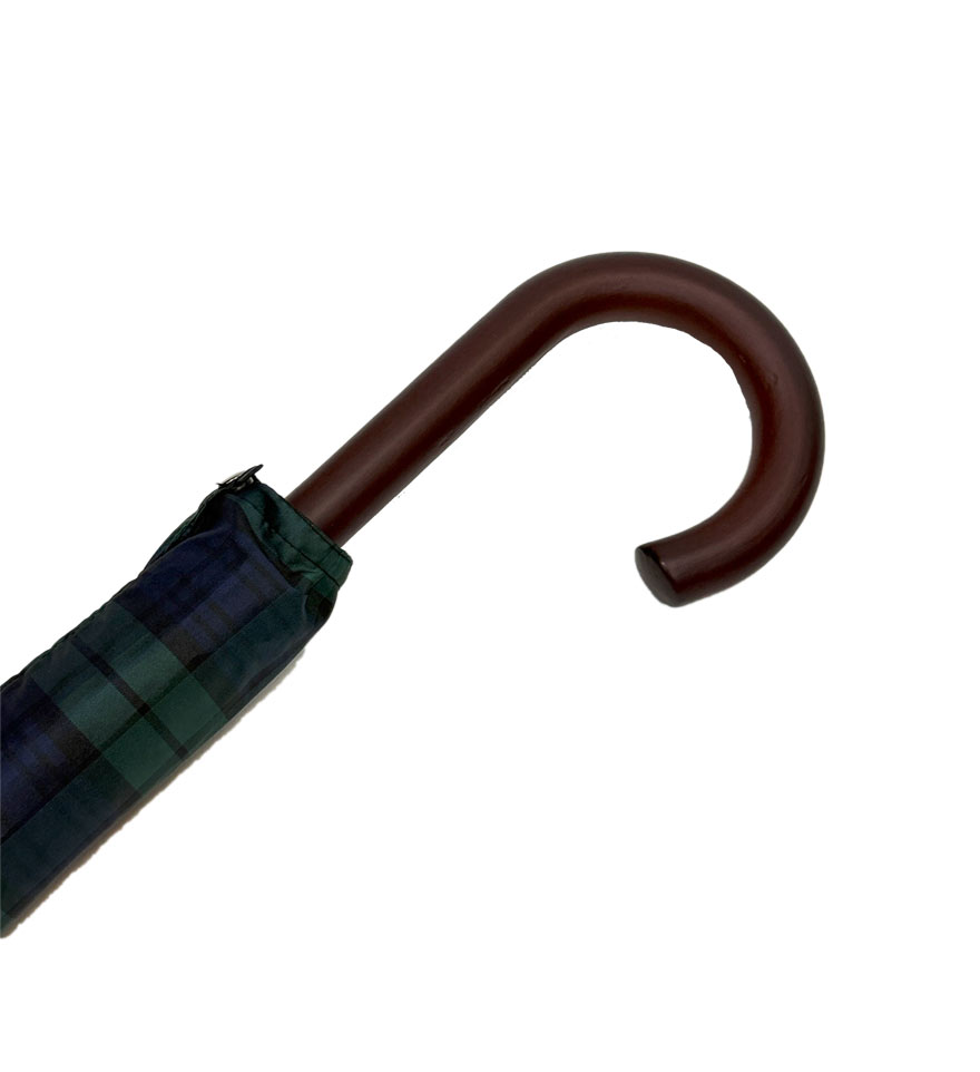 Herren Stockschirm Karo mit Futteral Ø 105cm